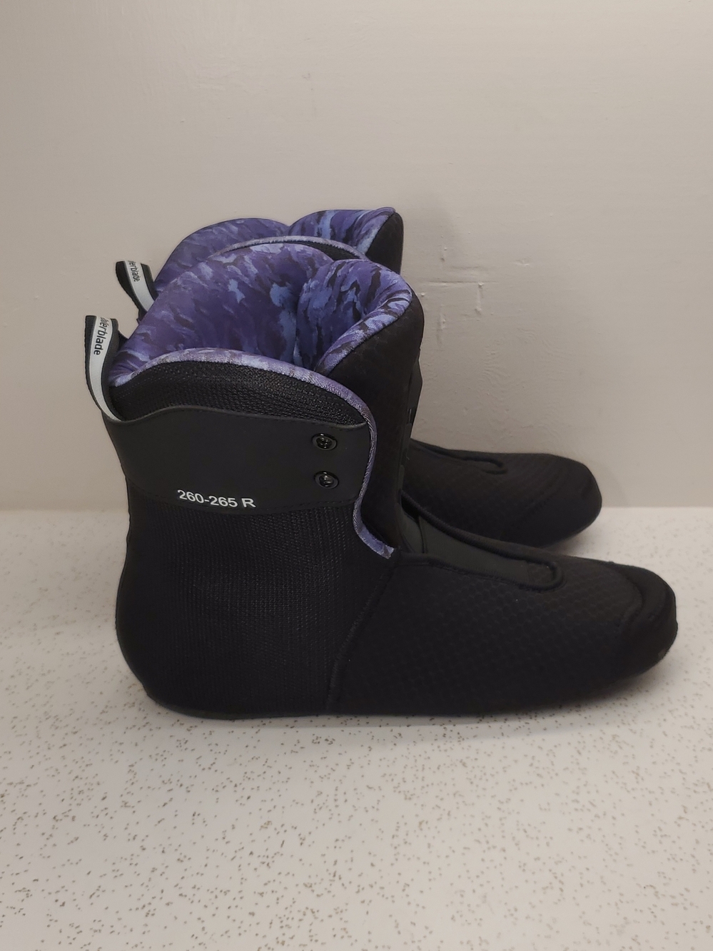 Rollerblade Twister XT Liner Insert Boot Size 8 EU 40.5 - 41 Black & Purple